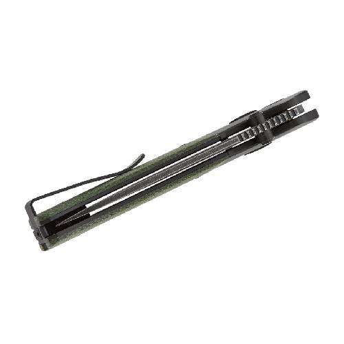 QSP VAULT GLYDE LOCK 14C28N BLACK STONEWASHED GREEN MICARTA - QS157-B2