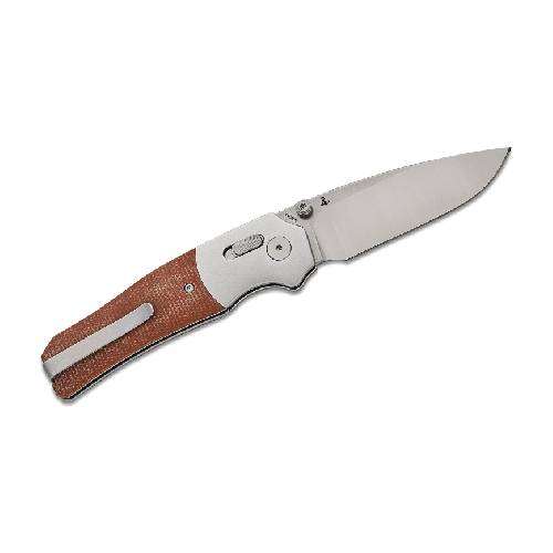 QSP VAULT GLYDE LOCK 14C28N STONEWASH SATIN TAN MICARTA - QS157-C1
