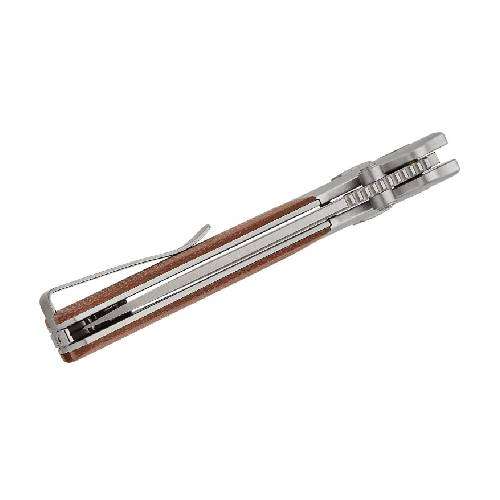 QSP VAULT GLYDE LOCK 14C28N STONEWASH SATIN TAN MICARTA - QS157-C1