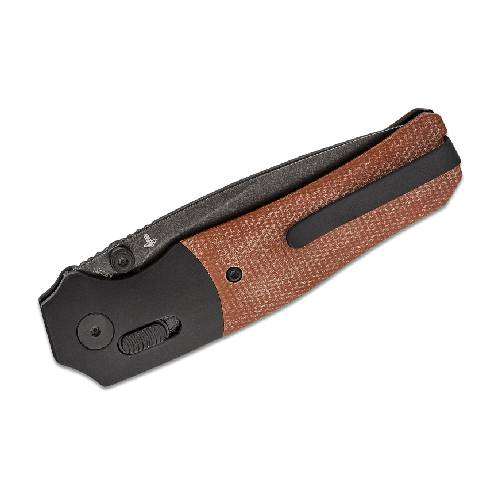 QSP VAULT GLYDE LOCK 14C28N BLACK STONEWASHED TAN MICARTA - QS157-C2