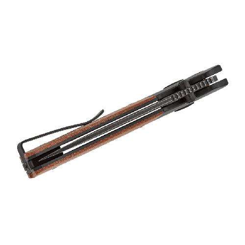 QSP VAULT GLYDE LOCK 14C28N BLACK STONEWASHED TAN MICARTA - QS157-C2