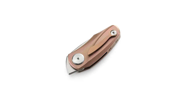 BESTECH BT1912D M390 BLADE,TITANIUM-STONEWASH FINISH-PINKF