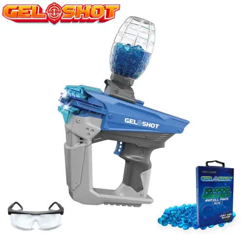 Gel Shot Blaster - Fully Automatic with 10 000 Gellies Water Beads - Blue - GS-1000-BB
