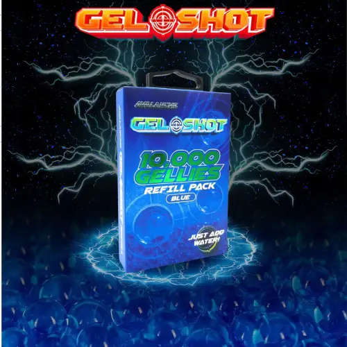 Gel Shot Blaster - Fully Automatic with 10 000 Gellies Water Beads - Blue - GS-1000-BB