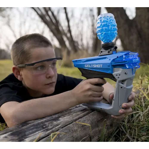 Gel Shot Blaster - Fully Automatic with 10 000 Gellies Water Beads - Blue - GS-1000-BB
