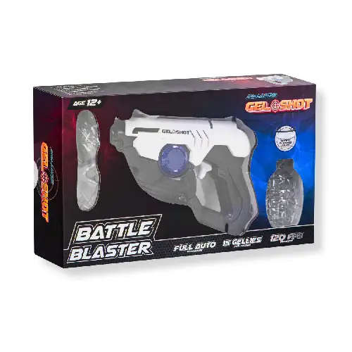 Gel Shot Battle Blaster - Fully Automatic with 5000 Gellies Water Beads - GS-2001-BB