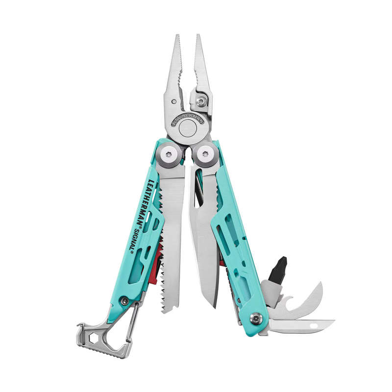 Leatherman Signal Aqua/silver - Nylon Black Large/peg - LM833188