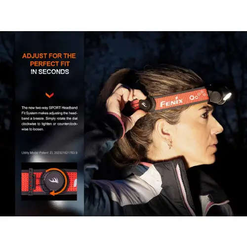 Fenix HM65R-T V2.0 LED Headlamp (Dark Purple)