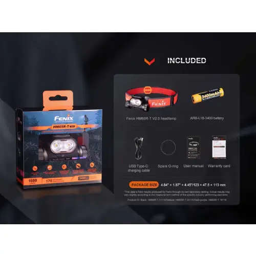 Fenix HM65R-T V2.0 LED Headlamp (Dark Purple)