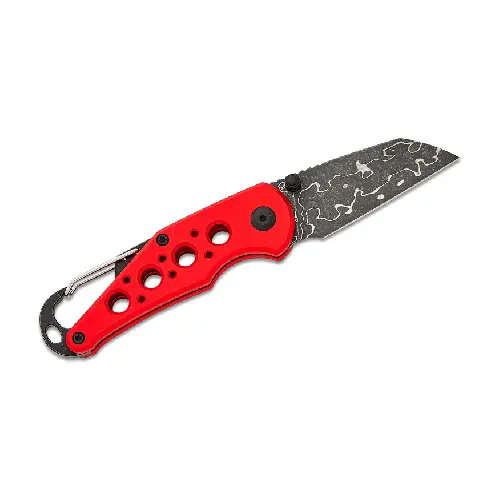 CIVIVI Pragma Red Aluminum Handle Damascus Blade - C23062B-DS1