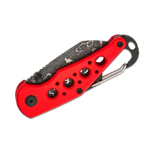 CIVIVI Pragma Red Aluminum Handle Damascus Blade - C23062B-DS1