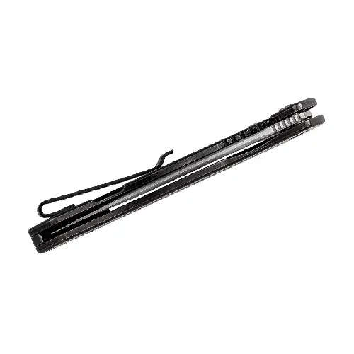 WE Kitefin Black Ti Handle With A Blue Groove On Presentation Handle Polished Bead Blasted CPM S3...