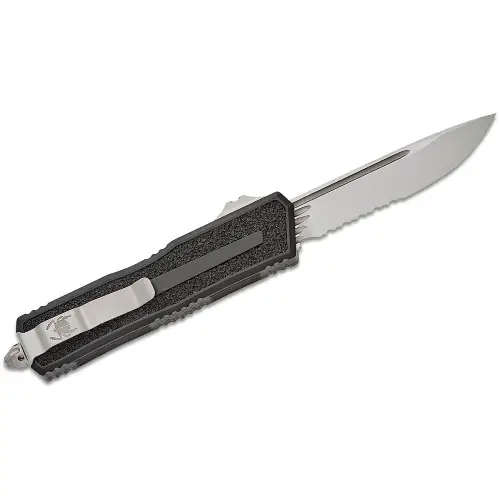 Microtech Scarab® II S/E Gen III Stonewash Partial Serrated - 1278-11