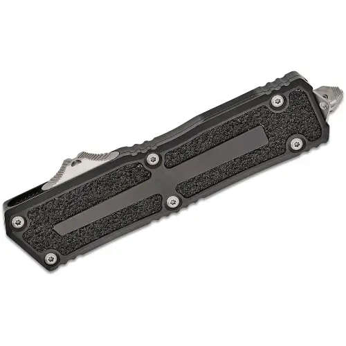 Microtech Scarab® II S/E Gen III Stonewash Partial Serrated - 1278-11