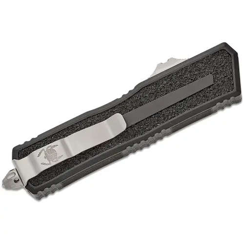 Microtech Scarab® II S/E Gen III Stonewash Partial Serrated - 1278-11