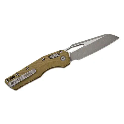 Microtech MSI® S/E Fluted G-10 OD Green Apocalyptic® Standard - 210-10APFLGTOD