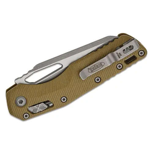 Microtech MSI® S/E Fluted G-10 OD Green Apocalyptic® Standard - 210-10APFLGTOD