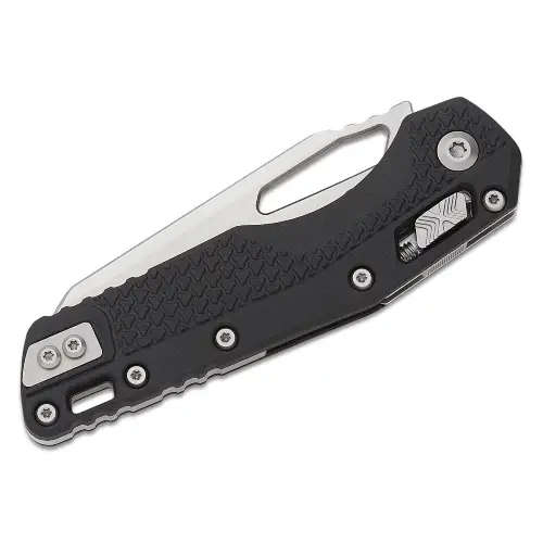 Microtech MSI® S/E Tri-Grip Injection Molded Black Stonewash Full Serrated - 210T-12PMBK