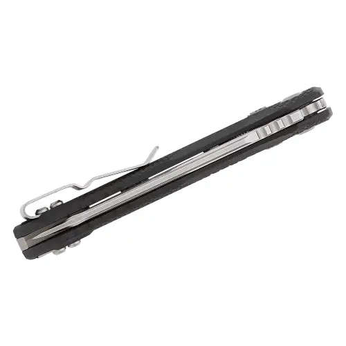 Microtech MSI® S/E Tri-Grip Injection Molded Black Stonewash Full Serrated - 210T-12PMBK