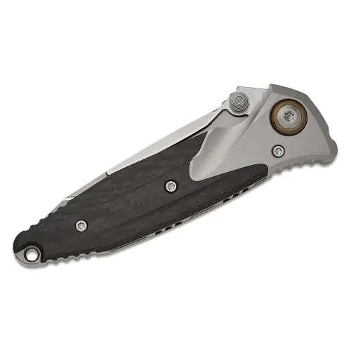 Microtech Socom Bravo Mini T/E Titanium Handle Bead Blast Part Serr Blue Ti Pivot Collar Carbon F...