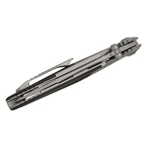Microtech Socom Bravo Mini T/E Titanium Handle Bead Blast Part Serr Blue Ti Pivot Collar Carbon F...