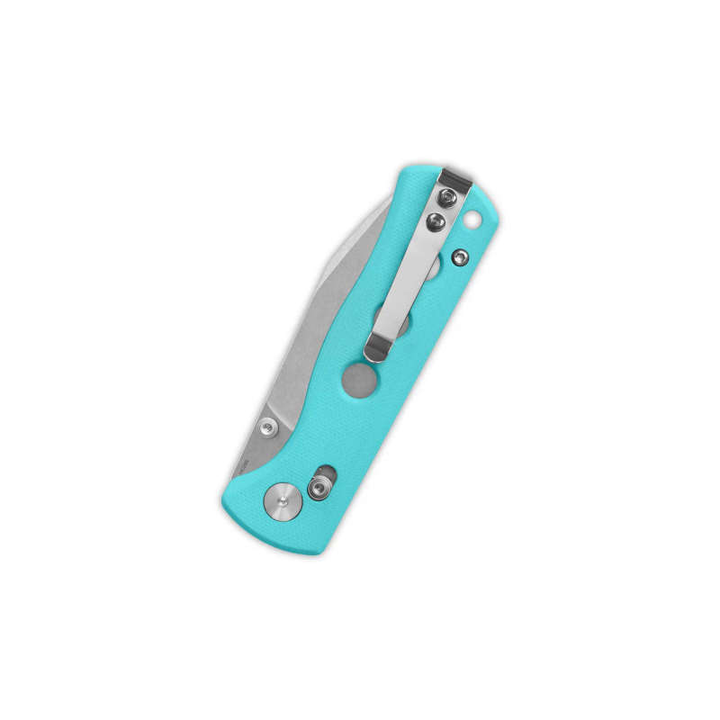 QSP Canary Glyde Lock, 14C28N Stonewashed, Tiffany Blue G10 - QS150GL-C1