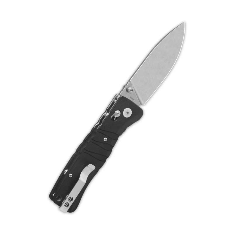 QSP Ripley Glyde Lock Pocket Knife 14C28N Blade Black G10 Handle - QS160-A1