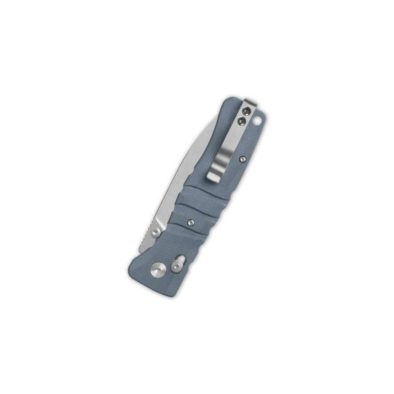 QSP Ripley Glyde Lock Pocket Knife 14C28N Blade Gray G10 - QS160-B1