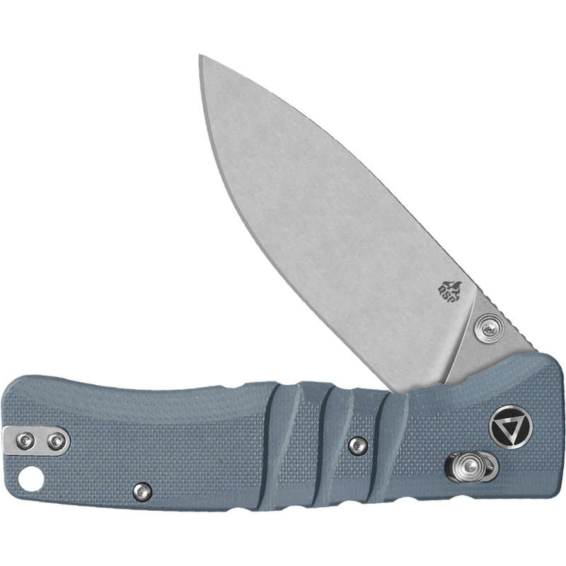 QSP Ripley Glyde Lock Pocket Knife 14C28N Blade Gray G10 - QS160-B1