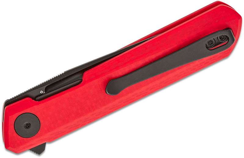 Bestechman Mini Dundee D2 Black PVD G10 Red Knife - BMK03N