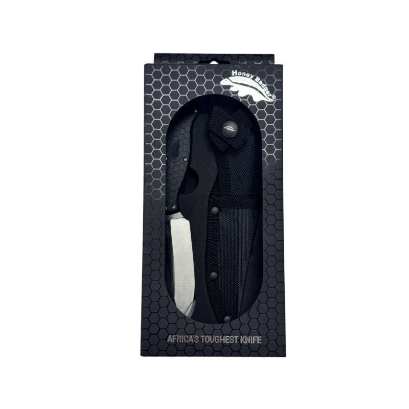 Honey Badger Outfitter Fixed blade Camp Knife - B Nylon Sheath - HB5301