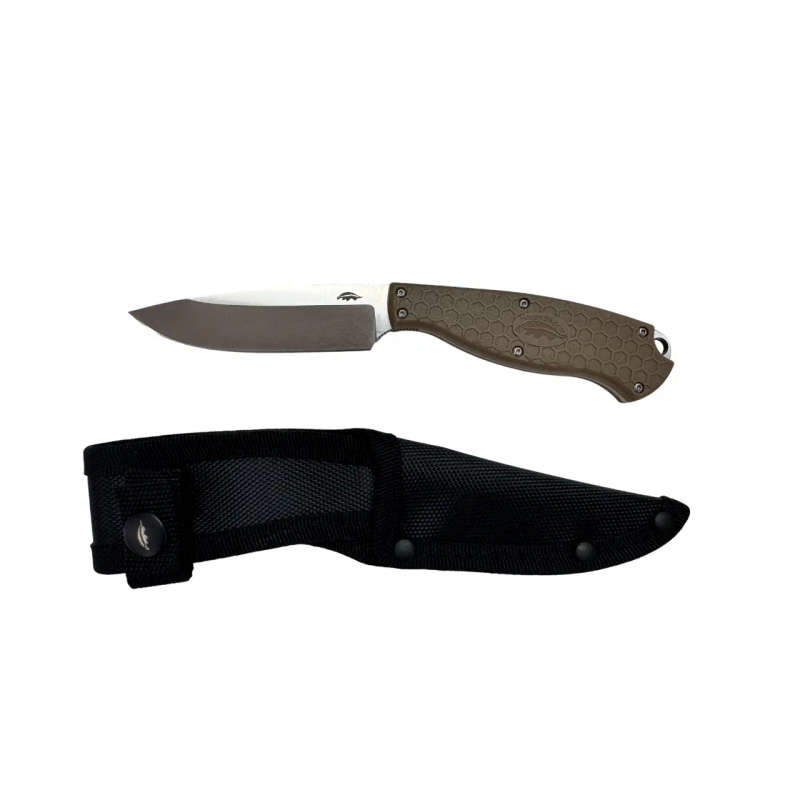 Honey Badger Outfitter Fixed Blade Camp Knife - T Nylon Sheath - HB5302