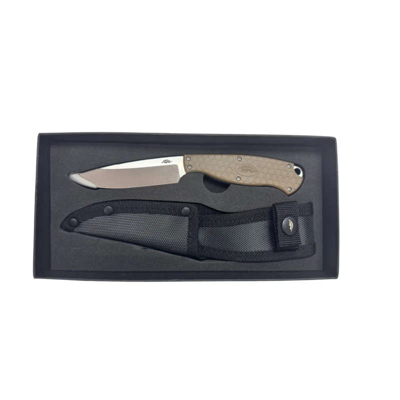 Honey Badger Outfitter Fixed Blade Camp Knife - T Nylon Sheath - HB5302