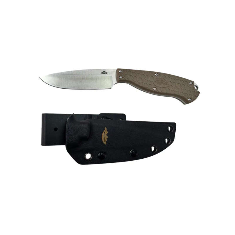 Honey Badger Outfitter fixed blade Camp Knife - T Kydex Sheath - HB5305