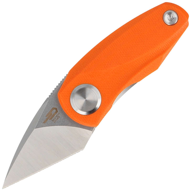 Bestech Knife Tulip Orange Satin Stonewash G10 Orange - 14C28N  - BG38C