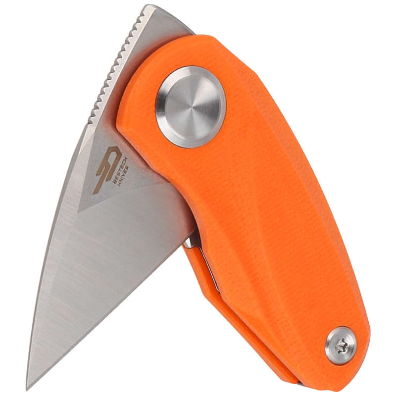 Bestech Knife Tulip Orange Satin Stonewash G10 Orange - 14C28N  - BG38C