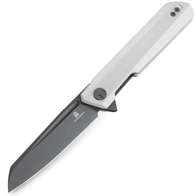Bestech Dundee Sheepfoot Grey PVD G10 White - BMK09D