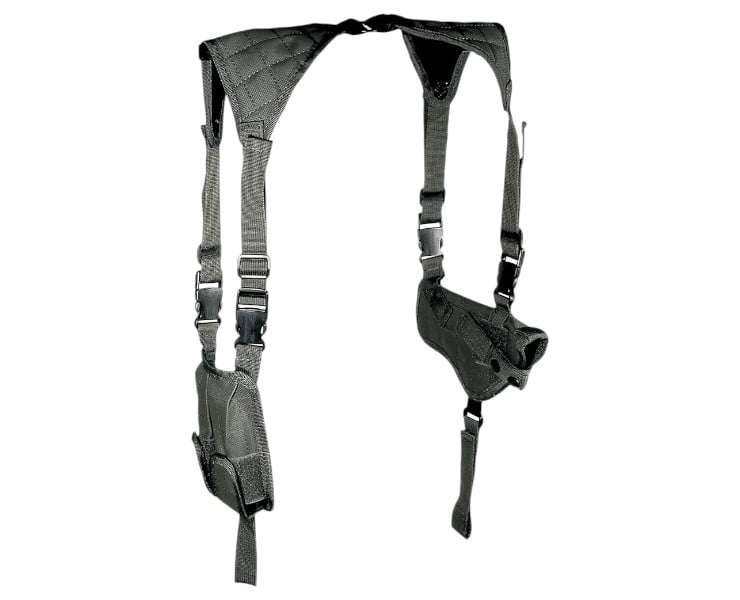 UTG Horizontal Shoulder Holster, Black - PVC-H170B