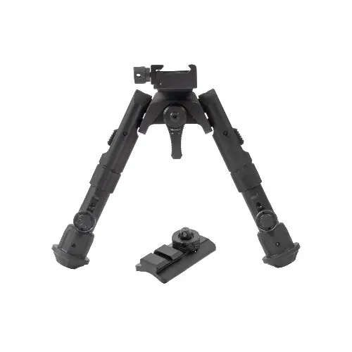 UTG RECON 360 BIPOD CENT HT: 5.59"-7.0", LEG LENGTH: 5.21"-6.77" - TL-BP02-B