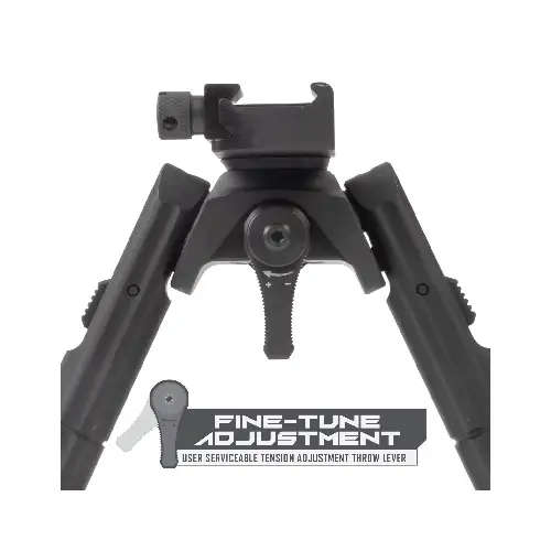 UTG RECON 360 BIPOD CENT HT: 5.59"-7.0", LEG LENGTH: 5.21"-6.77" - TL-BP02-B