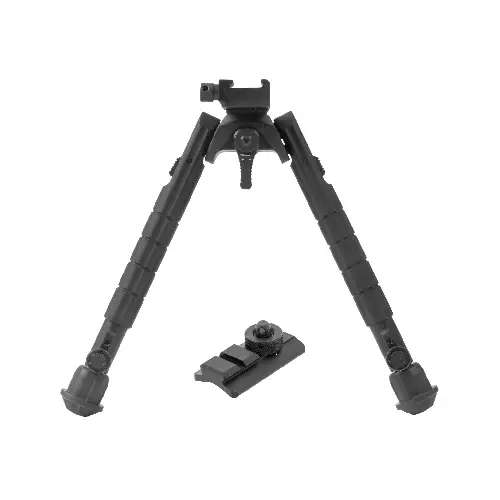UTG RECON 360 BIPOD CENT HT:6.69"-9.12", LEG LENGTH :8.15"-12.43" - TL-BP03-B