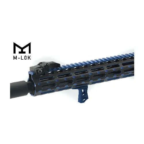UTG M-LOK Ultra Slim Handstop, Blue - TL-HSM01B