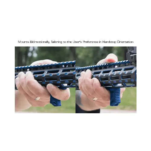 UTG M-LOK Ultra Slim Handstop, Blue - TL-HSM01B