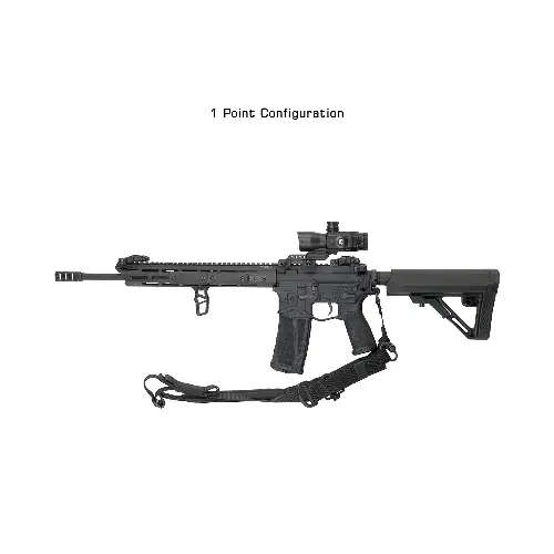 UTG BOLLA 2 to 1 Point QD Conversion Sling, Black - PVC-GB508B