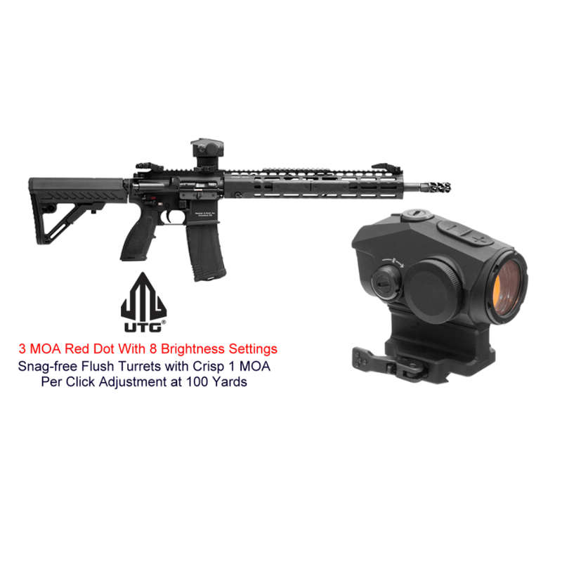 UTG Sporting Type ACCU-SYNC 2521R Dot Sight, Red 3.0 MOA Single Dot - OP-DS2521R