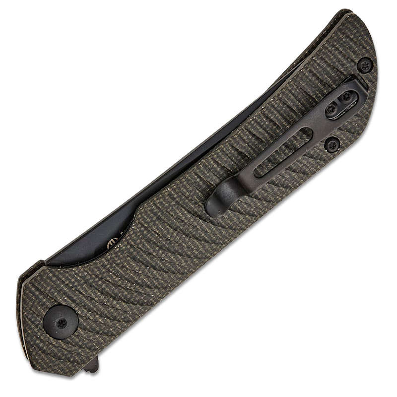 RUIKE P122-MB BLACK MICARTA HANDLES FOLDING KNIFE