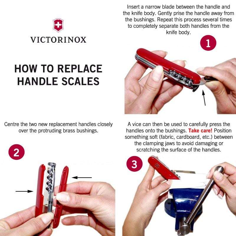 Victorinox Transparent Red Handle Set 91mm- VC.91-TR-RD