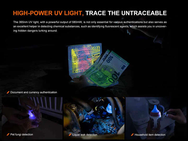 FENIX E06R LED FLASHLOGHT GREY