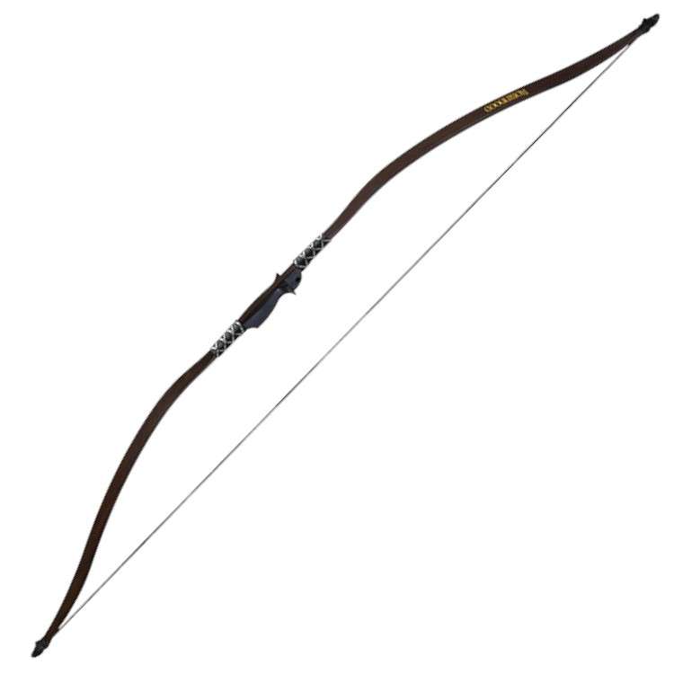 EKRE-018W Robin Hood Fiberglass Long Bow 3035lb Wooden Dipped