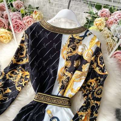 Platycodon grandiflorum retro French mori style women's dress